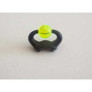 PLAYMOBIL (L8132) MOYEN-AGE - Cornes Noires avec Boule Jaune Fluo Casque