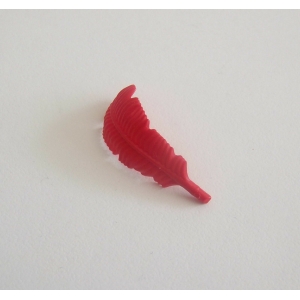 PLAYMOBIL (L8126) MOYEN-AGE - Plume Rouge Foncé Casque Chevalier 4555 4601