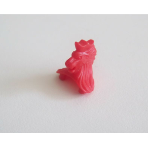 PLAYMOBIL (L8130) MOYEN-AGE - Crête Rouge Tête Lion Casque 4865 4871 5972 9240