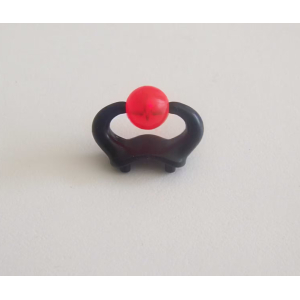 PLAYMOBIL (L8127) MOYEN-AGE - Cornes Noires avec Boule Rouge Casque 4835 4841