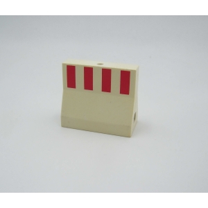 PLAYMOBIL (Q1236) CHANTIER - Bloc de Sécurité Blanc Séparateur Route 4048 Jauni