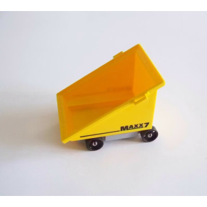 PLAYMOBIL (Q1282) CHANTIER - Wagonnet Jaune MAXX7 pour Convoyeur 4041