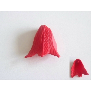 PLAYMOBIL (L8107) MOYEN-AGE - Plume Rouge Pointue Triple Casque 3125 3319 3320