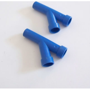 PLAYMOBIL (Q12108) CHANTIER - Lot 2 Tuyaux Canalisation Bleu Bifurcation 3126