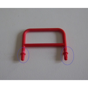 PLAYMOBIL (Q1292) CHANTIER - Barrière Rouge pour Route 4048 (Marque Pliure)