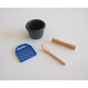 PLAYMOBIL (Q1298) CHANTIER - Tous les Accessoires pour Peintre Charpentier 3833
