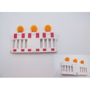 PLAYMOBIL (Q1275) CHANTIER - Barrière avec Lumières Clignotantes 4047 Cassée