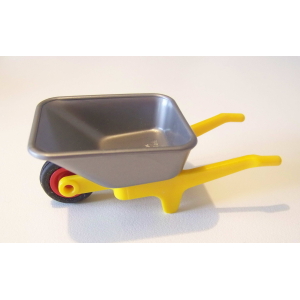 PLAYMOBIL (Q1201) CHANTIER - Brouette Jaune & Grise pour Chantier ou Ferme