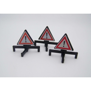 PLAYMOBIL (Q1290) CHANTIER - Lot 3 Triangles Signalisation 3141 3761 3614 3438