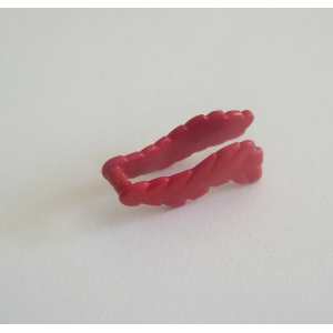 PLAYMOBIL (L8145) MOYEN-AGE - Plume Rouge Foncé Arrière Protection Cheval 3837