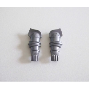 PLAYMOBIL (L8201) MOYEN-AGE - Paire d'Armures pour Bras Gris Clair à Pointes