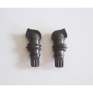 PLAYMOBIL (L8206) MOYEN-AGE - Paire d'Armures pour Bras Gris Foncé à Pointes