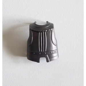 PLAYMOBIL (L8213) MOYEN-AGE - Armure Torse Gris Foncé Bombée Gros Ventre
