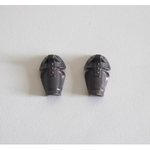 PLAYMOBIL (L8217) MOYEN-AGE - Paire d'Armures pour Bras Gris Foncé 4865 4866