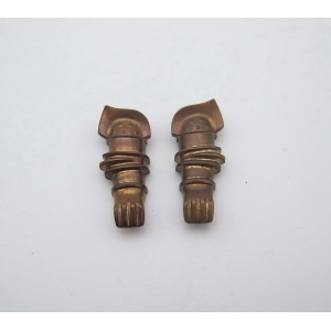 PLAYMOBIL (L8218) MOYEN-AGE - Paire d'Armures pour Bras Couleur Bronze à Pointes