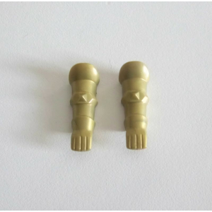PLAYMOBIL (L8219) MOYEN-AGE - Paire Armures pour Bras Doré Mat 3024 3654