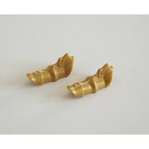 PLAYMOBIL (L8233) MOYEN-AGE - Paire d'Armures pour Bras Doré Brillant 3841