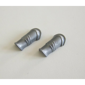 PLAYMOBIL (L8235) MOYEN-AGE - Paire Armures pour Bras Gris Clair 4270 5812 5886