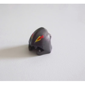 PLAYMOBIL (L8304) MOYEN-AGE - Casque Gris Foncé du Chevalier Noir 4646