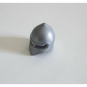 PLAYMOBIL (L8336) MOYEN-AGE - Casque de Soldat Gris Clair