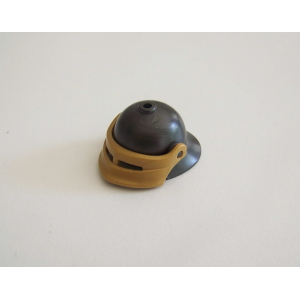 PLAYMOBIL (L8319) MOYEN-AGE - Casque de Chevalier Gris Foncé & Visière Doré