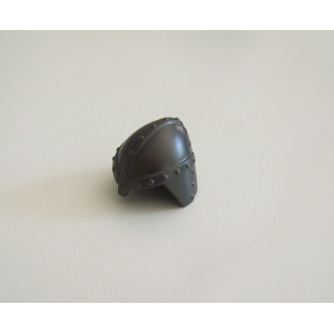 PLAYMOBIL (L8316) MOYEN-AGE - Casque de Soldat Gris Foncé