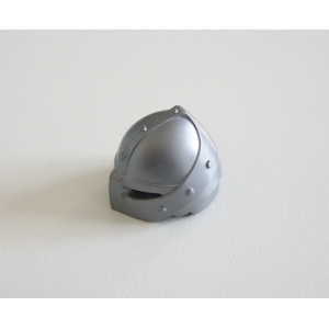 PLAYMOBIL (L8351) MOYEN-AGE - Casque de Soldat Gris Clair