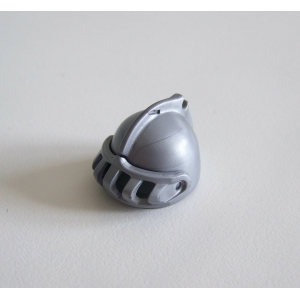 PLAYMOBIL (L8330) MOYEN-AGE - Casque Soldat & Gladiateur avec Visière Gris Clair
