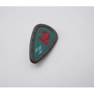 PLAYMOBIL (L658) MOYEN-AGE - Bouclier Gris Vert Aigle Rouge Chevalier 4866 4873