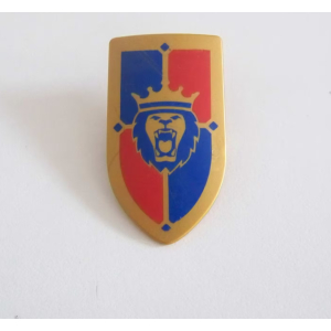 PLAYMOBIL (L6135) MOYEN-AGE - Bouclier Doré Rouge Bleu Chevalier Lion 6000 6006