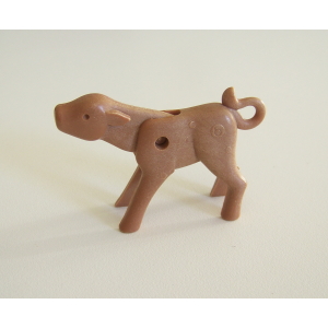 PLAYMOBIL (B8125) WESTERN - Veau Marron Clair Vintage