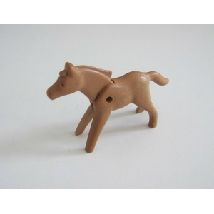 PLAYMOBIL (B8106) WESTERN - Poulain Marron Clair Uni