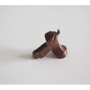 PLAYMOBIL (B8232) WESTERN - Selle de Cowboy Marron Clair Cheval Après 2011