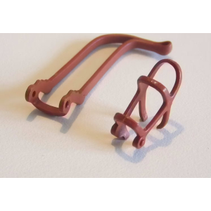 PLAYMOBIL (B8213) WESTERN - Licol & Rênes Marron pour Cheval