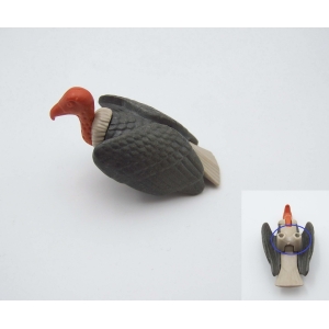 PLAYMOBIL (B8113) WESTERN - Vautour Ailes Grises Repliées 3802  (incomplet)