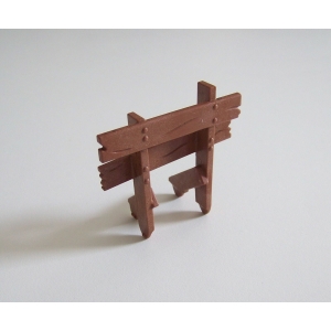PLAYMOBIL (B5127) WESTERN MINE d'OR - Butoir Rail en Bois Marron 5246