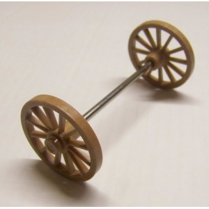 PLAYMOBIL (B713) WESTERN - Petites Roues 4,5cm et Essieu Chariot Diligence
