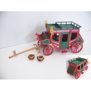 PLAYMOBIL (B762) WESTERN - Diligence Express avec Attelage 4399