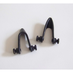 PLAYMOBIL (B715) WESTERN - Lot de 2 Harnais Noir pour Attelage Grand Modèle