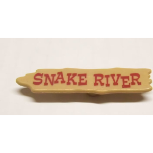 PLAYMOBIL (B4213) WESTERN - Pancarte Signalisation Arbre Mort "Snake River" 3037