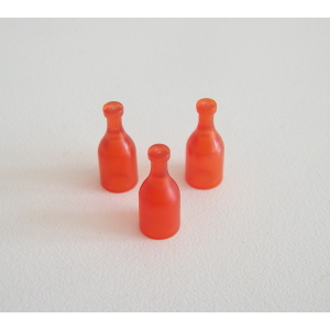 PLAYMOBIL (B4225) WESTERN - Lot de 3 Bouteilles Rouges pour Saloon 3787 & City