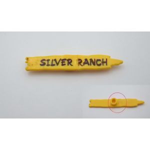 PLAYMOBIL (B4211) WESTERN - Pancarte Signalisation Arbre "Silver Ranch" Cassée