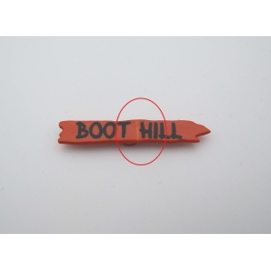 PLAYMOBIL (B4207) WESTERN - Pancarte Signalisation Arbre "Boot Hill" 3816 défaut