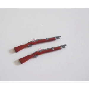 PLAYMOBIL (B42c07) WESTERN - Lot 2 Fusil Carabine 3035 3816 3042 (petite casse)