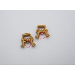 PLAYMOBIL (B42c11) WESTERN - Lot 2 Trousseaux Porte Clés Doré 3786 Cassés