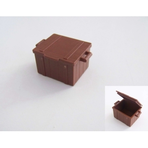 PLAYMOBIL (B42113) WESTERN - Coffre Caisse Marron 3245 3278 3323 3804 4202 5640