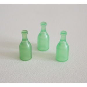 PLAYMOBIL (B4250) WESTERN - Lot de 3 Bouteilles Vertes pour Saloon 3787 & City