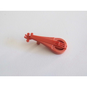 PLAYMOBIL (L1259) MOYEN-AGE - Instrument Musique Luth Orange