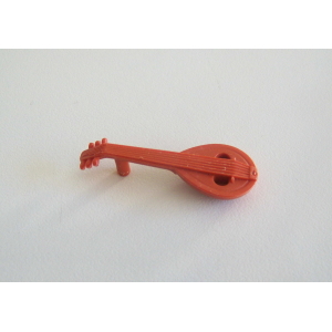 PLAYMOBIL (L1254) MOYEN-AGE - Instrument Musique Mandoline Orange Troubadour