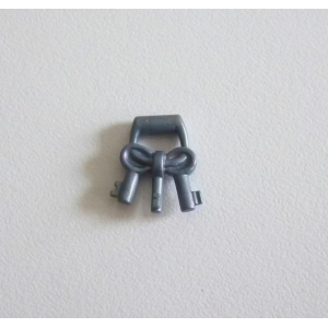 PLAYMOBIL (L1224) MOYEN-AGE - Trousseau Porte Clés Gris Foncé